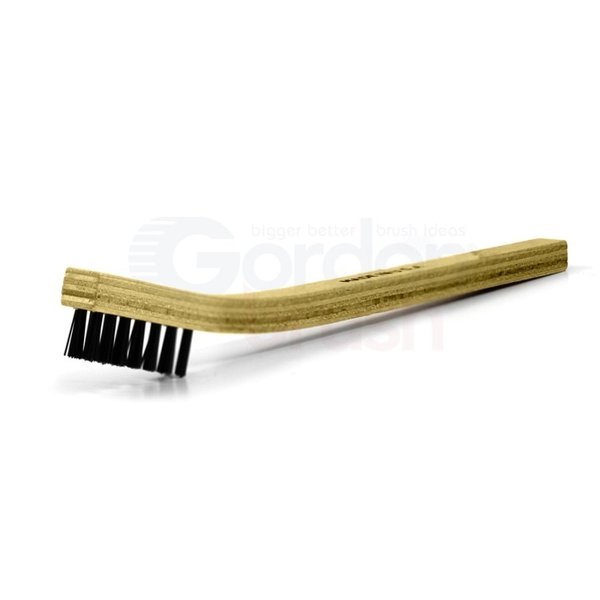 Gordon Brush 3 x 7 Row 0.018" Nylon Bristle and Plywood Handle Scratch Brush 30NG-12